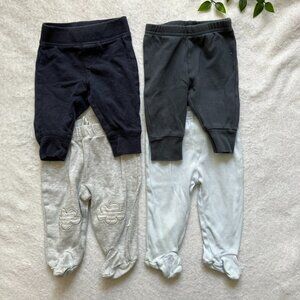 0-3M Baby Pants Bundle 4pc Cotton Set Carter’s George Gender Neutral GUC